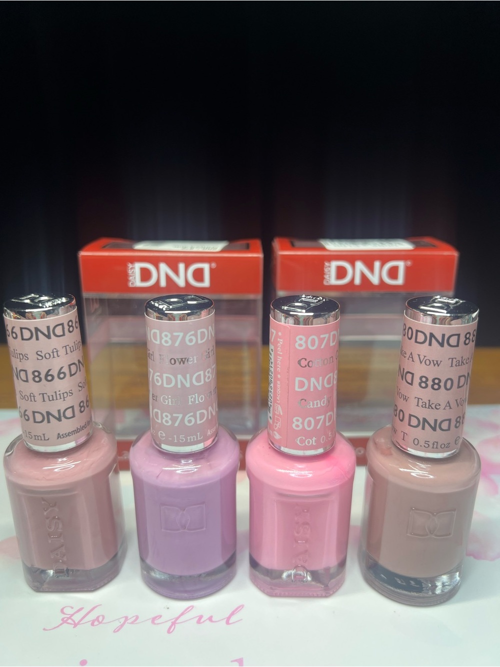DND Pink & Mauve Nail Polish Lacquer Set